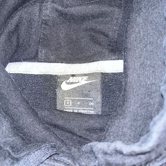 Nike Cowl Neck Hoodie Sweatshirt Women's Size Small Black - Picture 3 of 5